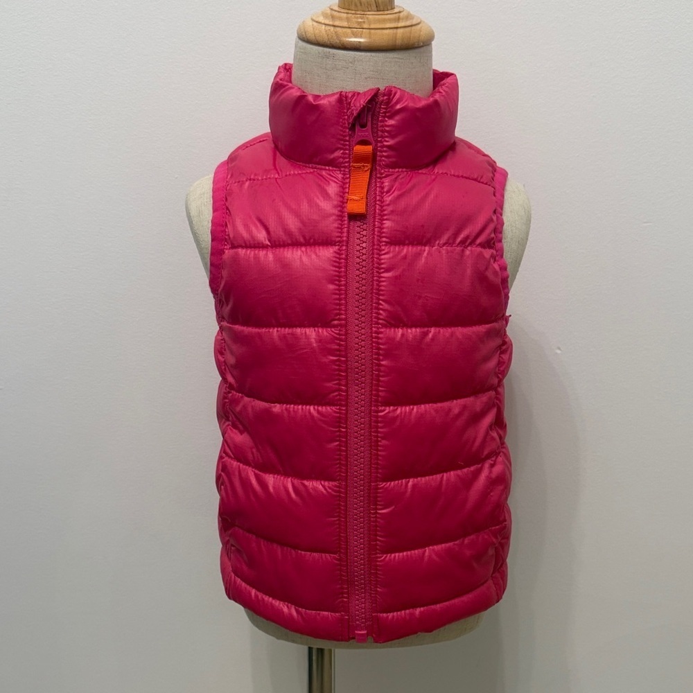 Girls' Hot Pink Puffer Vest